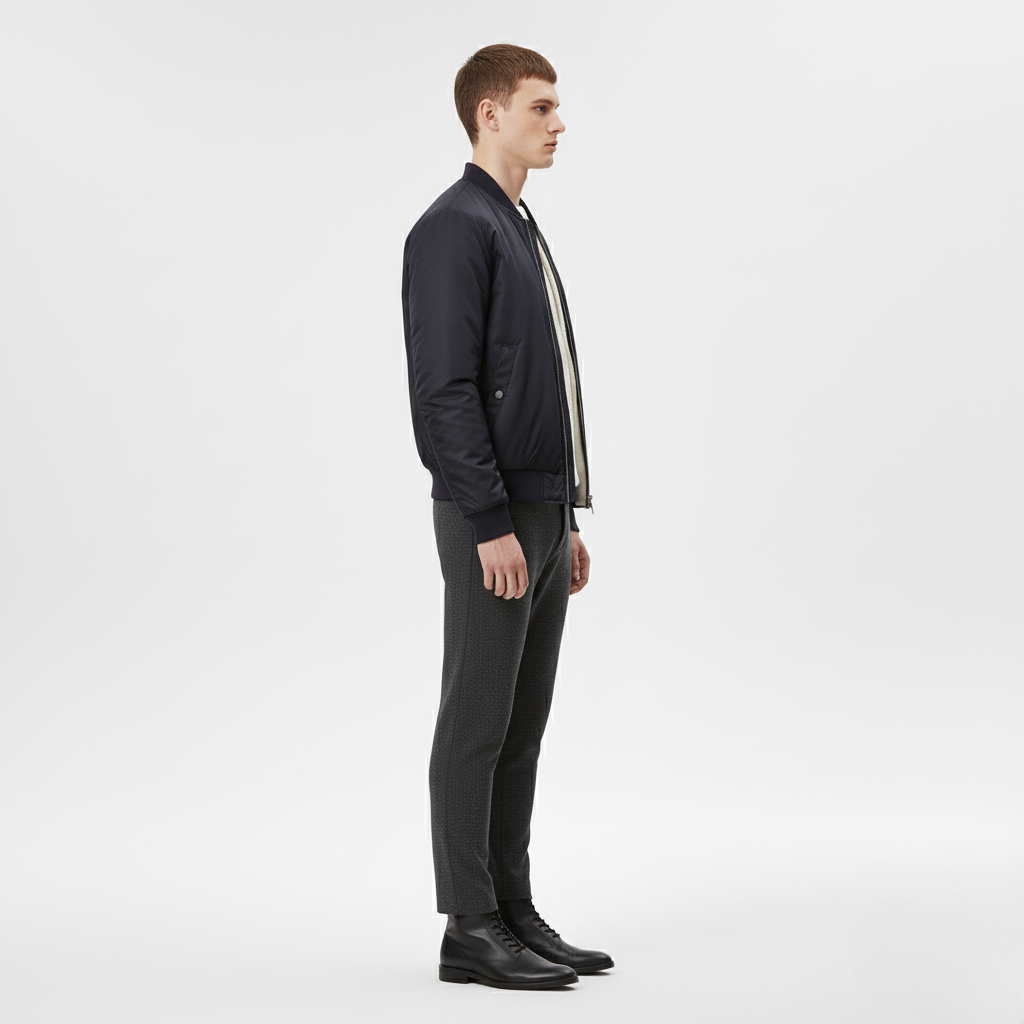 Granatowa Kurtka Bomber