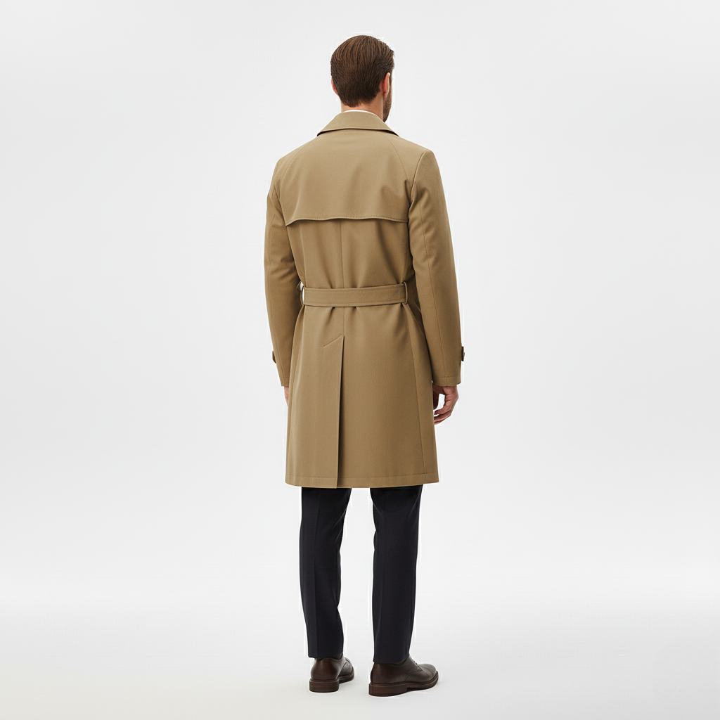 Klasyczny Beżowy Trencz