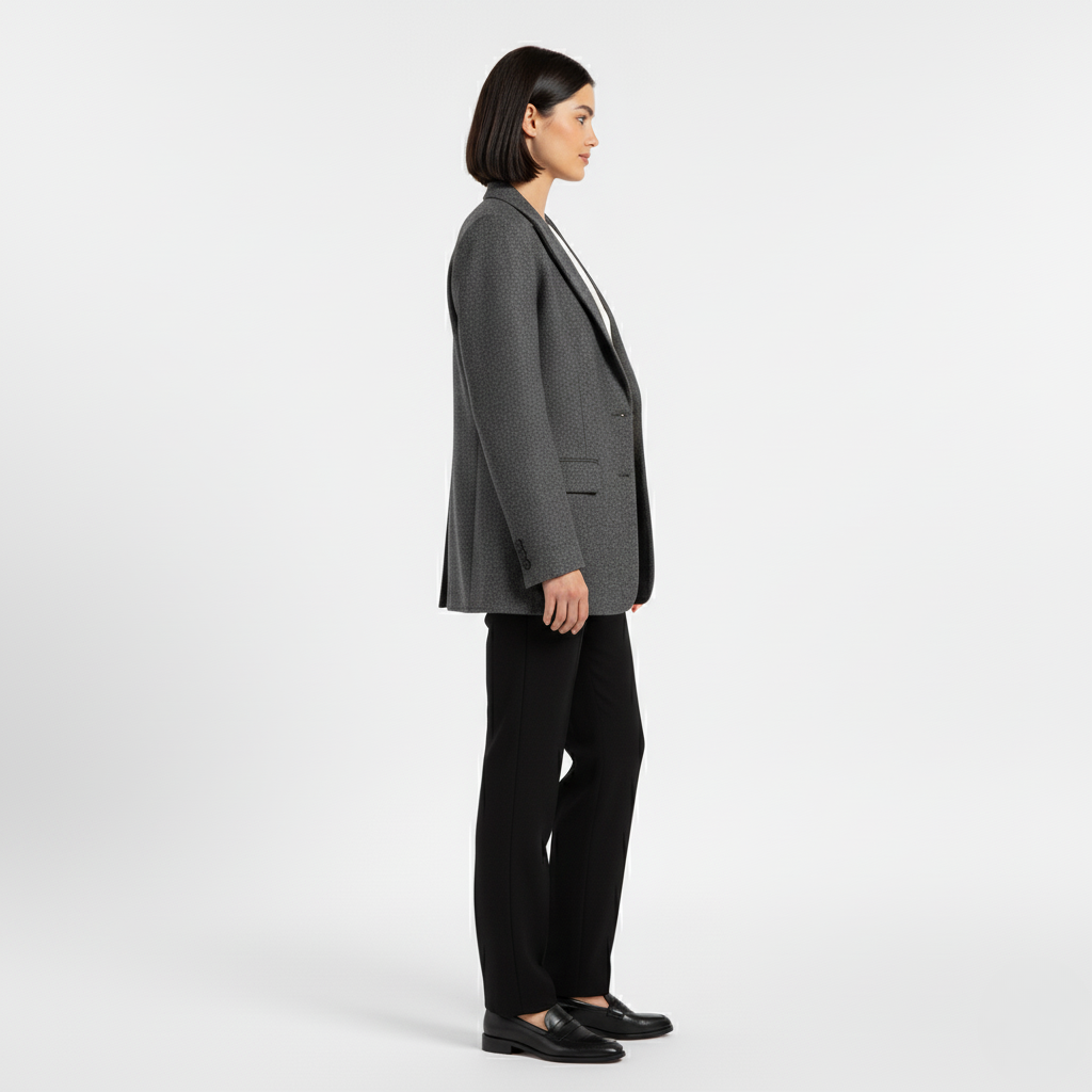 Szary Marynarkowy Zestaw