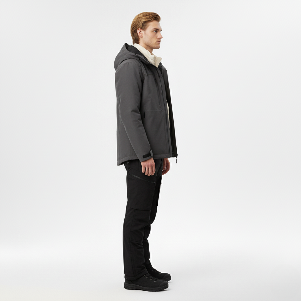 Techniczna Kurtka z Kapturem