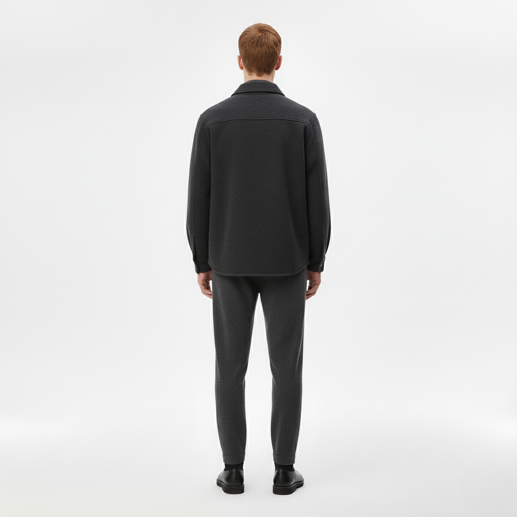 Męska Koszula Wierzchnia – Nowoczesny Monochromatyczny Look